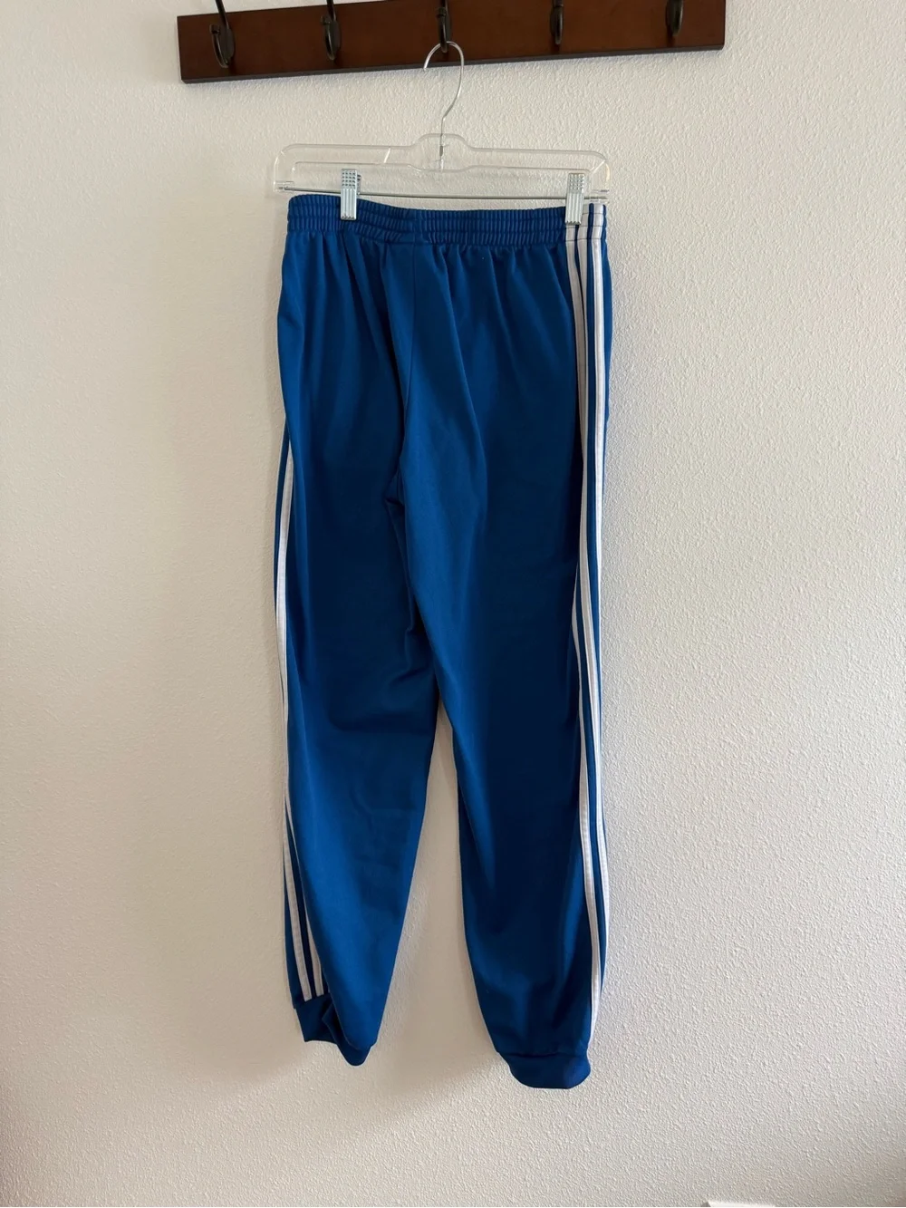 Adidas Originals 3-Stripe Cuffed Track Pants - Blue - Size KIDS Large
